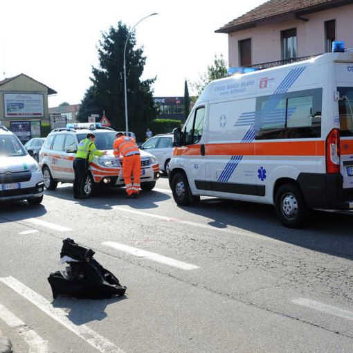 Corbetta – Incidente auto moto sulla SP ex SS11