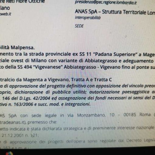 ESCLUSIVA TICINO NOTIZIE – Anas ‘rimette in marcia’ la strada per Malpensa: progetto definitivo e Conferenza di Servizi, si procede