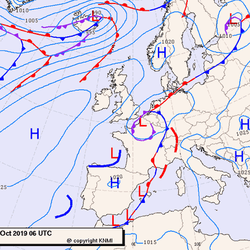 Previsioni meteo per lunedì 21, martedì 22, mercoledì 23 (ottobre)