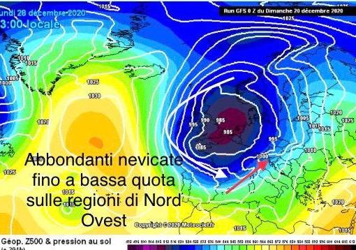 REGALO DI FINE ANNO. E se dopo Santo Stefano arrivasse la grande nevicata? «Possibilità del 50-60%»