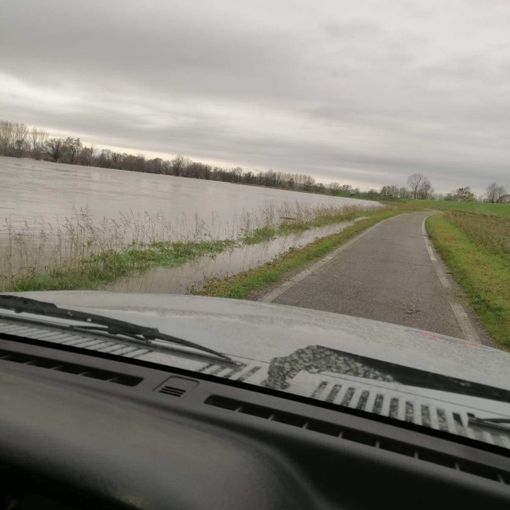 Pieve del Cairo: il fiume Po è in piena straordinaria, superati gli 8 metri di altezza a Isola Sant'Antonio