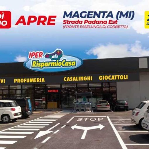 Magenta, oltre ad Aldi oggi apre anche ‘Risparmio Casa’: altri 2500 metri di vendita