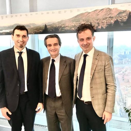- (FOTONOTIZIA) - Vigevano: il sindaco Sala ha incontrato a Milano il presidente di Regione Lombardia Fontana