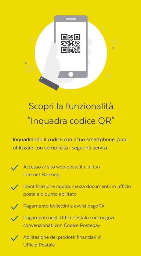 Poste Italiane: con il “Codice Qr” accesso semplice, veloce e sicuro ai servizi negli uffici postali di Pavia Poste Italiane: con il “Codice Qr” accesso semplice, veloce e sicuro ai servizi negli uffici postali di Pavia