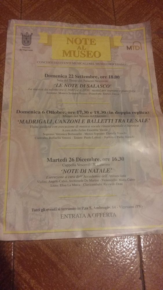 Ecco il ricco programma autunnale del Museo Diocesano di Vigevano Ecco il ricco programma autunnale del Museo Diocesano di Vigevano