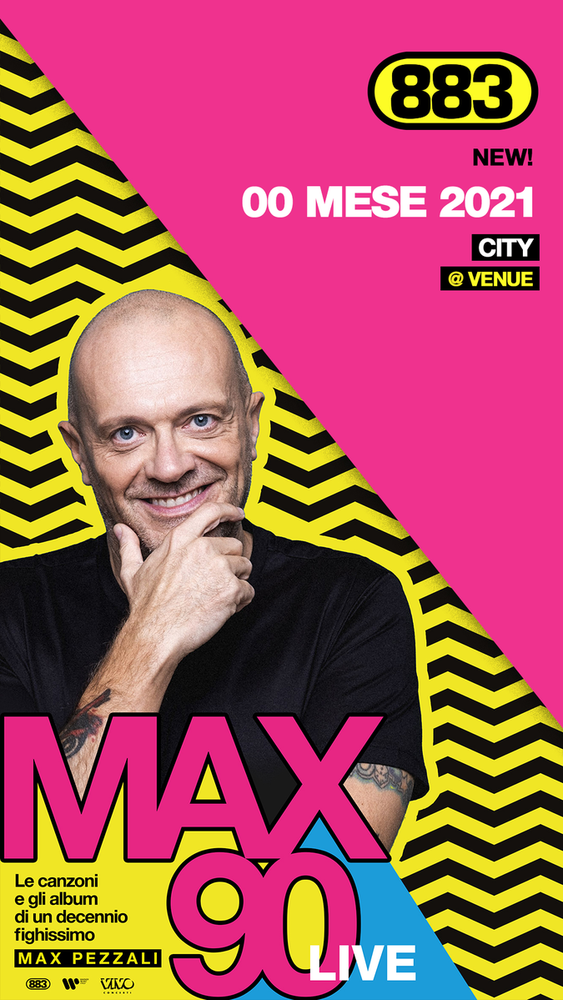Max Pezzali sarà a Vercelli con il tour Max90 Live