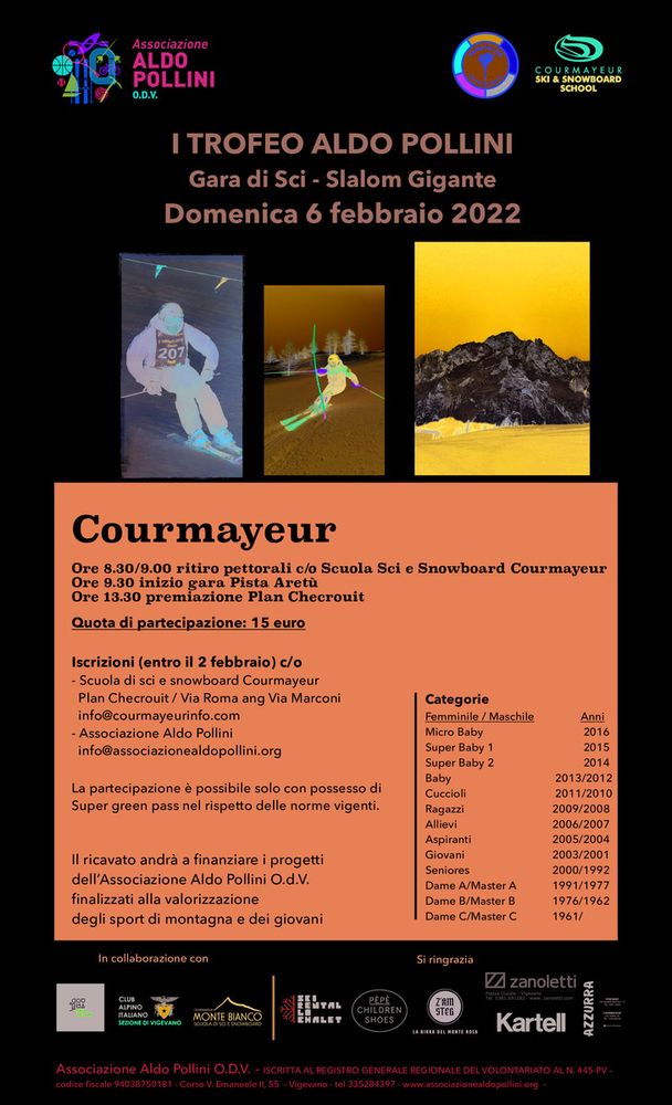 Al via le iscrizioni per il 1° trofeo Aldo Pollini sulle nevi di Courmayeur