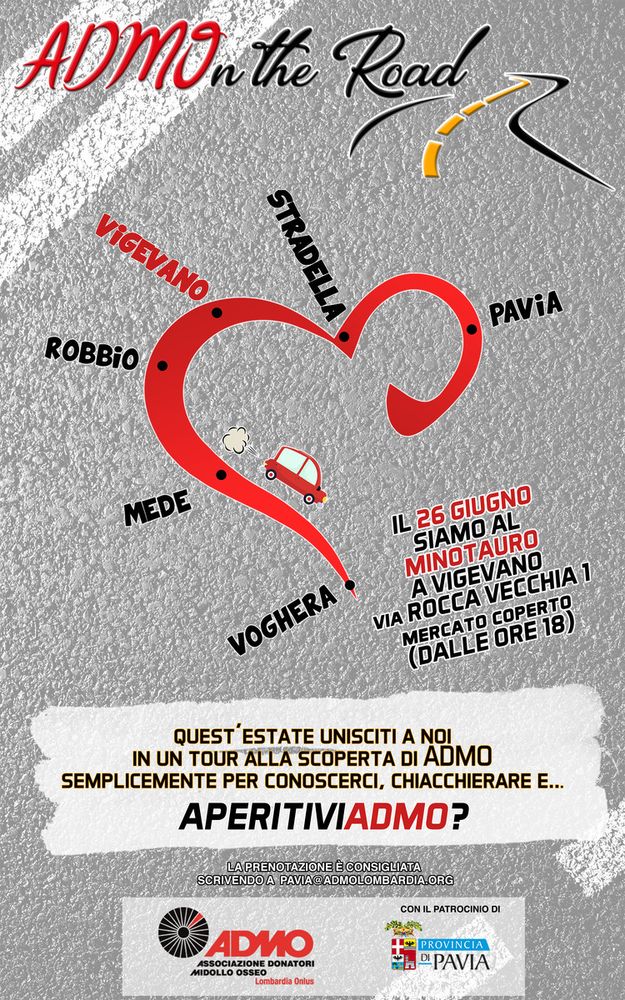 Vigevano: &quot;ADMOn the Road&quot; il 26 giugno al mercato coperto di via Rocca