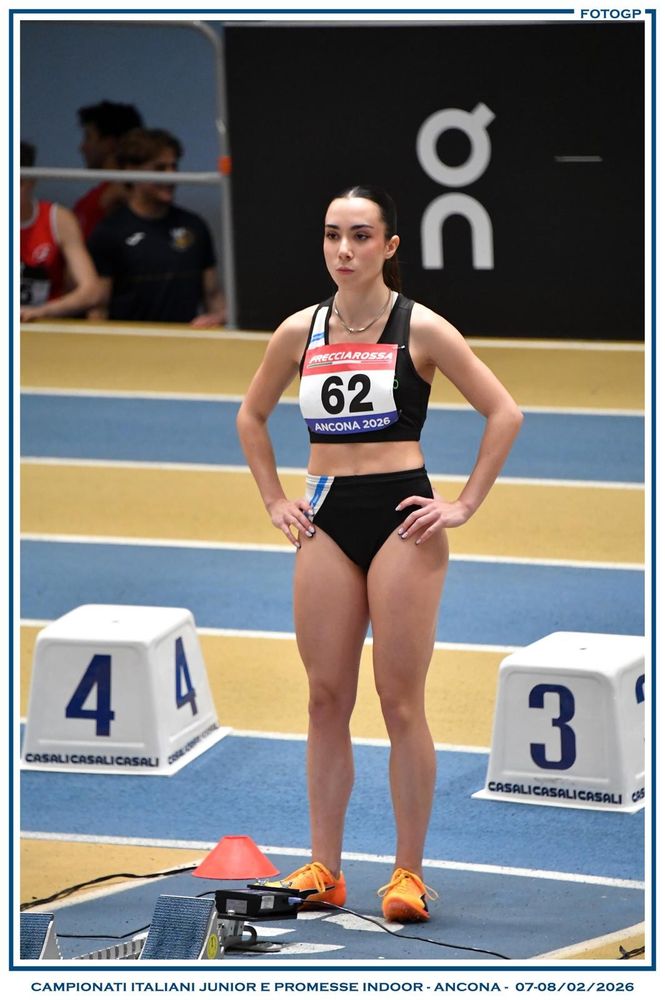 Atletica Vigevano, Beatrice Visconti molto bene agli Italiani indoor promesse