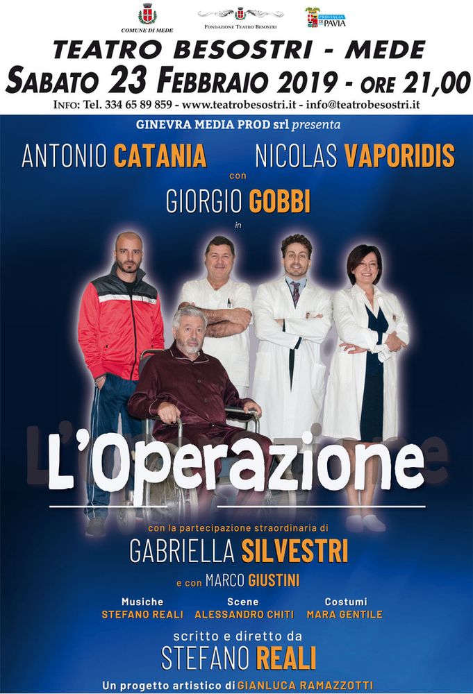 Mede: al Teatro Besostri arriva "L'operazione" con Antonio Catania e Nicolas Vaporidis Mede: al Teatro Besostri arriva "L'operazione" con Antonio Catania e Nicolas Vaporidis
