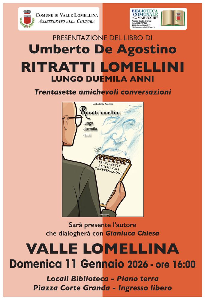"Ritratti lomellini lungo duemila anni". Trentasette amichevoli conversazioni di Umberto De Agostino