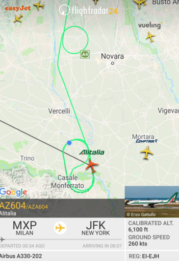Guasto all'aereo: apprensione per i ripetuti sorvoli sulla Bassa