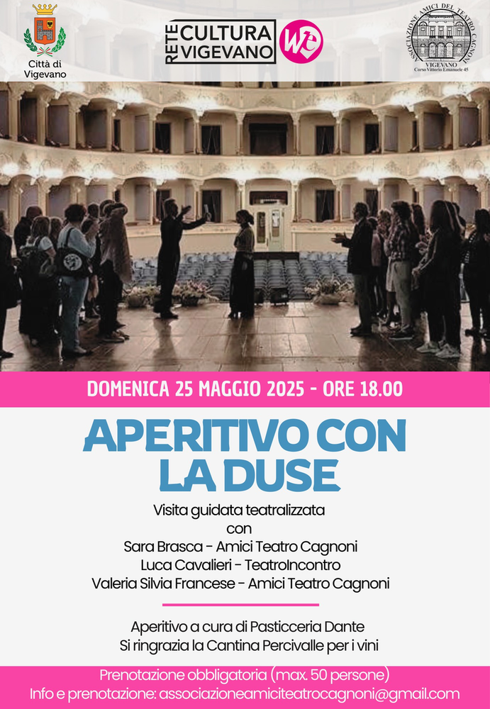 Vigevano: "Aperitivo con la Duse. Ritorna la visita teatralizzata al Teatro Cagnoni"