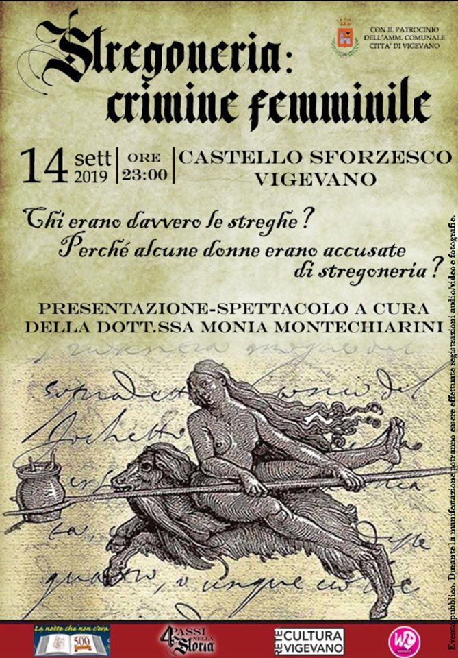 L'associazione Quattro Passi nella Storia porta le streghe nel Castello di Vigevano