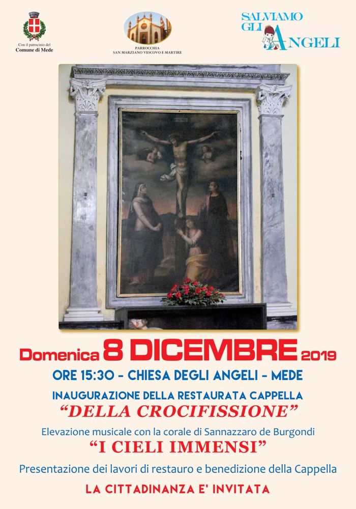 Mede: restaurata una cappella della chiesa degli Angeli