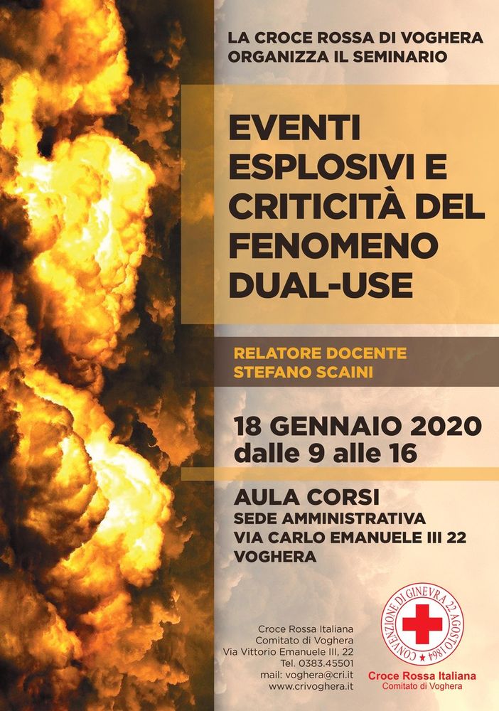 Voghera: scenari esplosivi, la Cri a lezione di sicurezza dall’esperto dell’Onu
