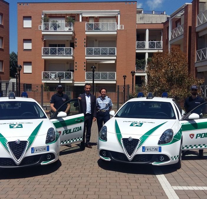 Vigevano, la Polizia Locale presenta le due nuove Alfa Romeo Giulietta (FOTOGALLERY)