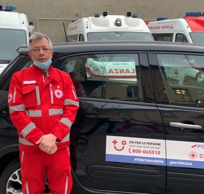 - (VIDEO) - Vigevano: il presidente della Croce Rossa Andrea Motta, ringrazia tutti i Volontari e Dipendenti in campo contro il Coronavirus