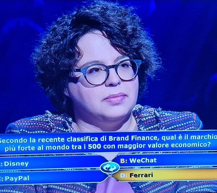 Vigevano: Ilaria Sambinello vince 70.000 euro a &quot;Chi vuol essere Milionario?&quot;, grazie a una risposta sul marchio Ferrari
