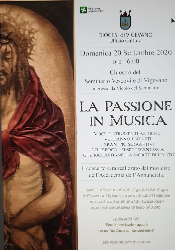 Museo del tesoro del Duomo di Vigevano: domenica 20 settembre un grande concerto per l’esposizione della Via Crucis di Giuseppe Papetti