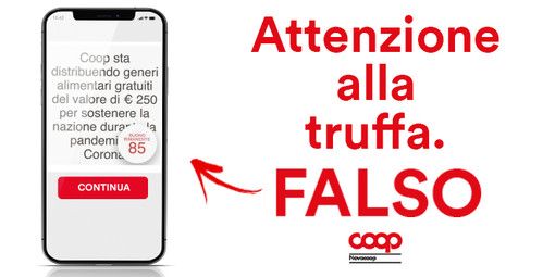 La Coop denuncia un tentativo di truffa in atto sui social