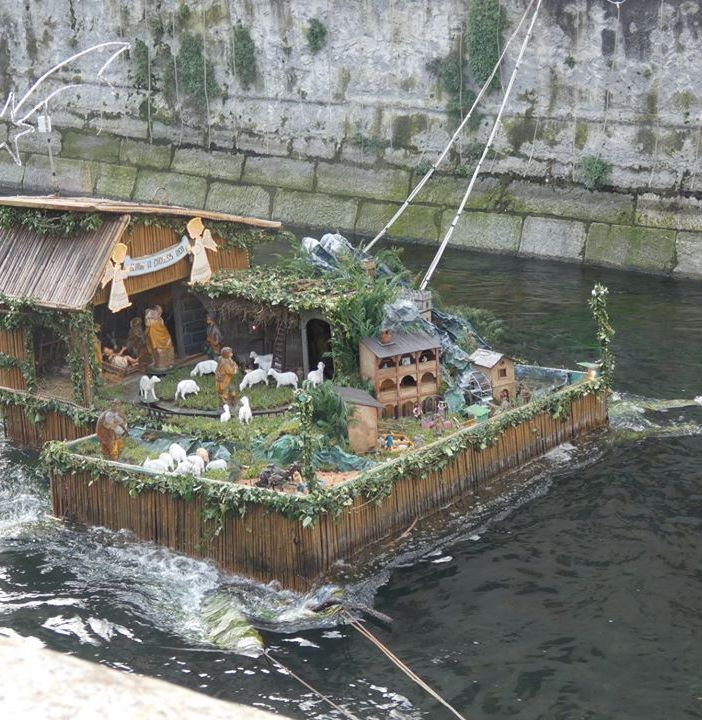 Il presepe sulle acque di Robecco sul Naviglio