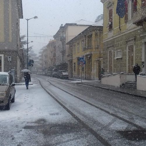 Disagi sulle strade per neve nell'alessandrino