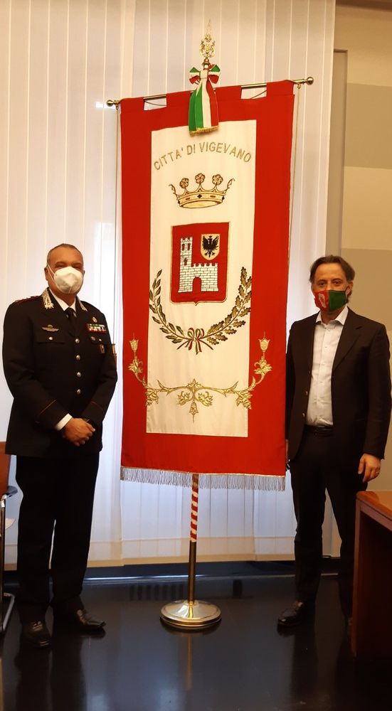 Vigevano: il sindaco Ceffa ha ricevuto in comune il comandante provinciale dei Carabinieri
