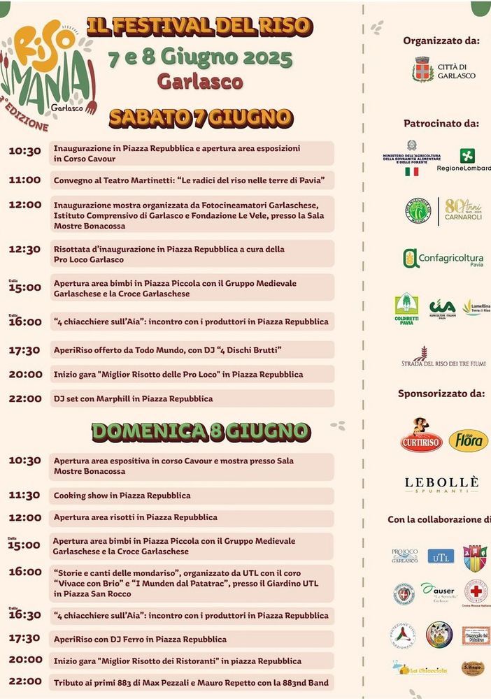 Garlasco, &quot;RisoMania&quot; alla terza edizione: &quot;Una festa sempre più grande&quot;