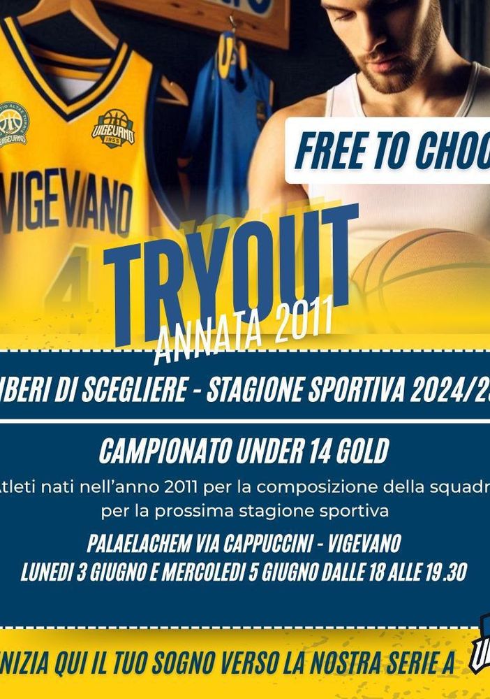 Basket, Vigevano 1955 cerca nuovi talenti: &quot;Nati nell'anno 2011, vi aspettiamo! Lunedì 3 e mercoledì 5 giugno tutti al PalaELAchem&quot;
