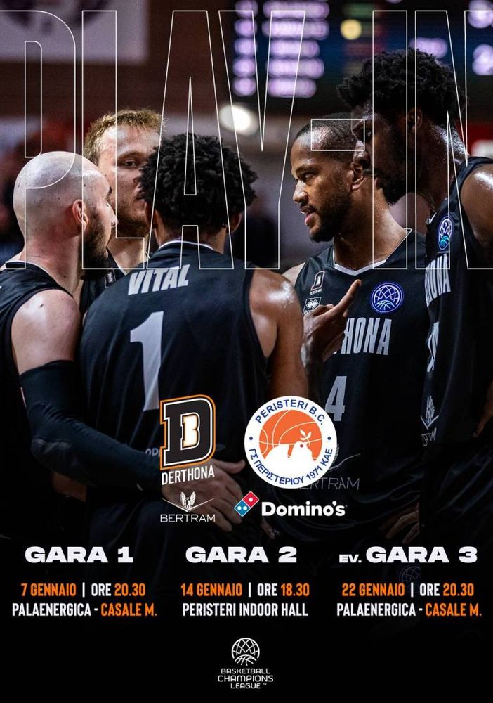 Basket, Il 7 gennaio riprende la campagna europea della Bertram Derthona: date e orari del play-in di Bcl contro il Peristeri