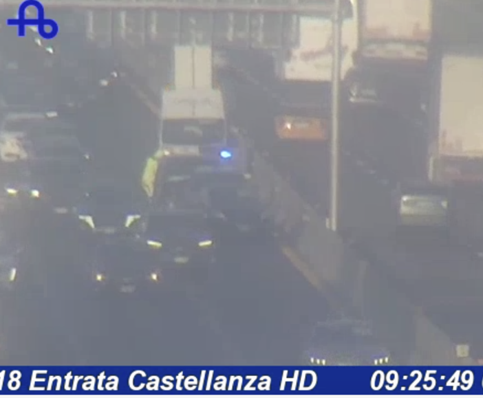 Le immagini dell'incidente viste dalle webcam di Autostrade per l'Italia