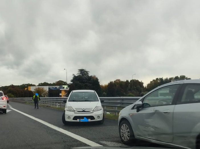L'incidente sull'A8 all'uscita di Busto Arsizio