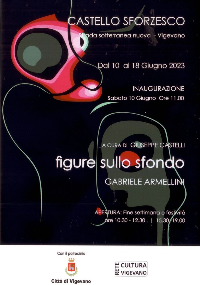 Vigevano: alla strada sotterranea del castello Sforzesco la mostra &quot;Figure sullo sfondo&quot; di Gabriele Armellini