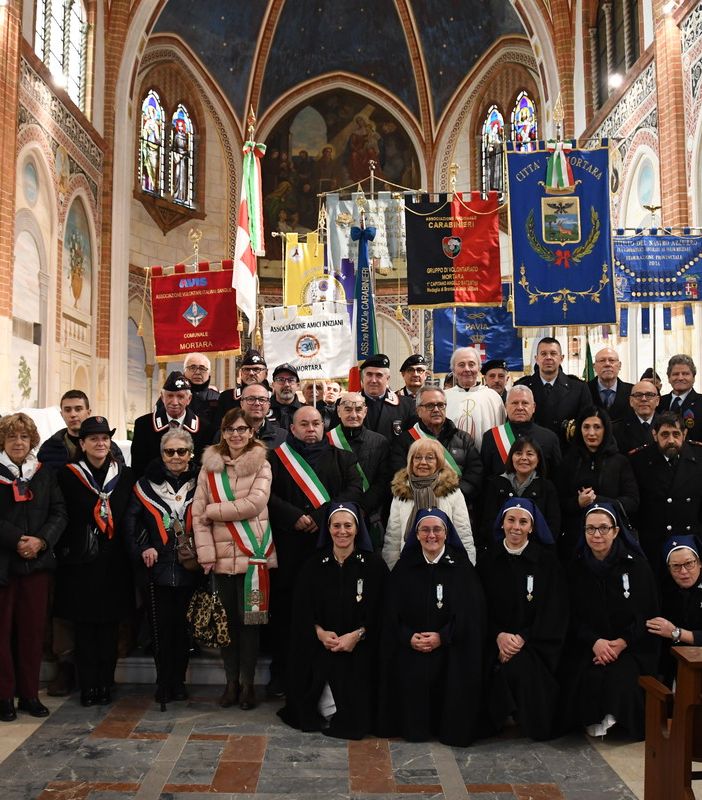 Mortara cerimonia in onore della Virgo Fidelis patrona dell'Arma dei Carabinieri