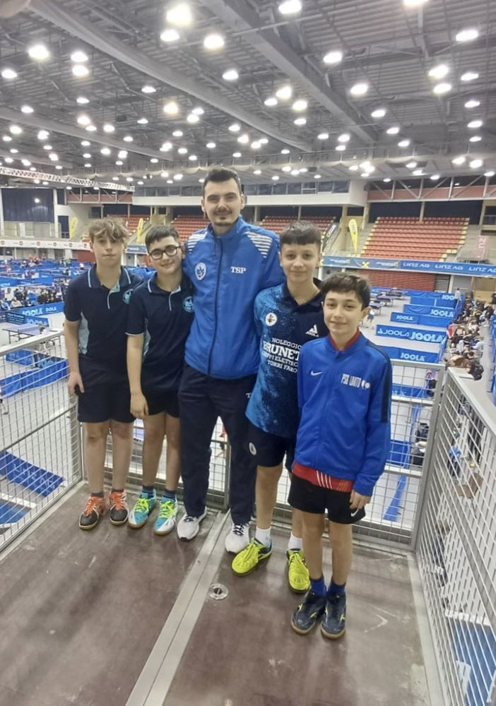 Alessandro Peluso, Gabriel Deleraico, il tecnico Vitali Deleraico, Robert Graur e Davide Camporeale