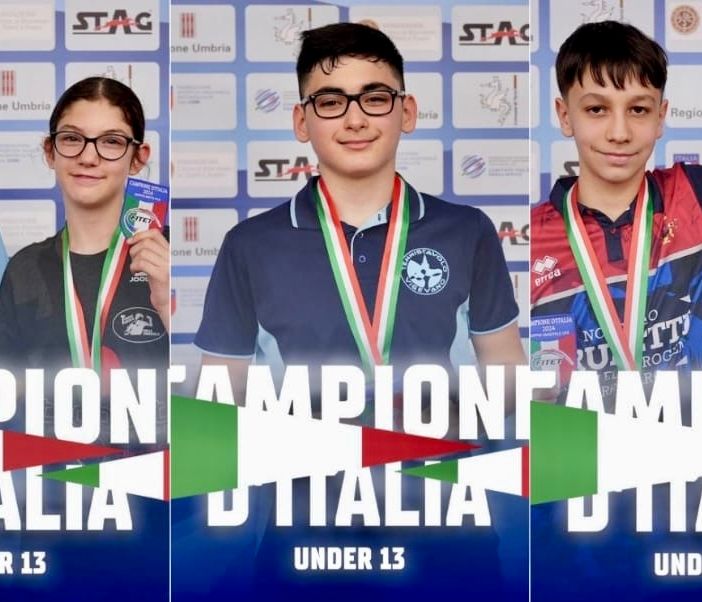 Tennistavolo, Gabriel Deleraico conquista una storica tripletta ai campionati italiani U13