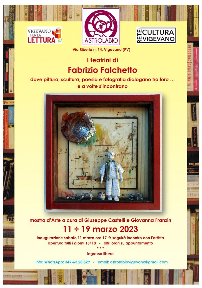 Vigevano: all'associazione culturale Astrolabio le opere di Fabrizio Falchetto