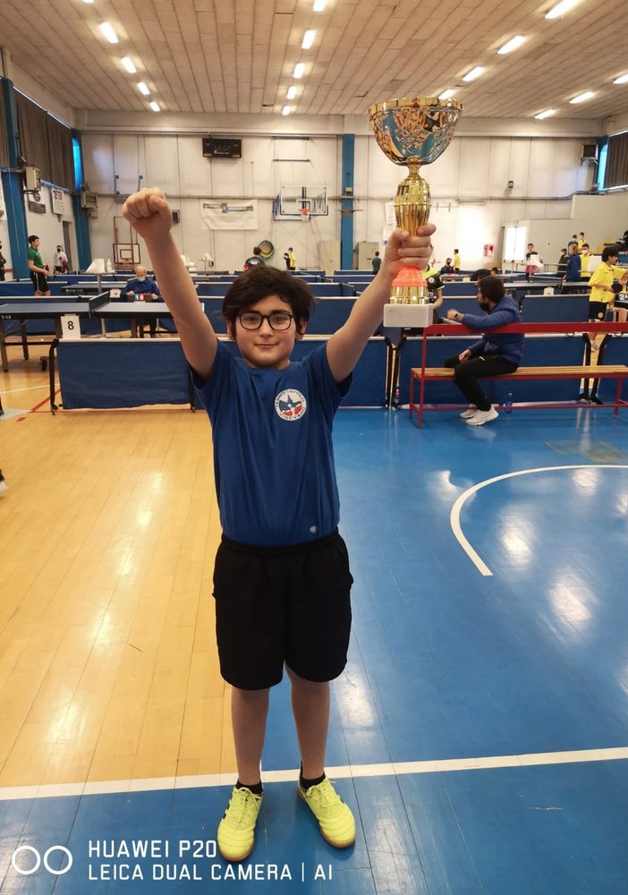 Tennistavolo: Gabriel Deleraico si impone nella categoria “Giovanissimi” al torneo regionale
