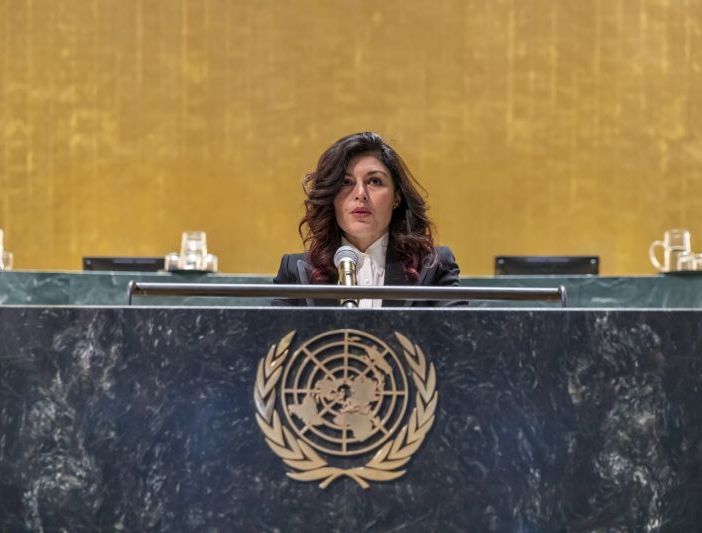 Giusy Ferreri a New York per parlare a oltre 2.500 giovani al Global Citizens Model United Nations 2025