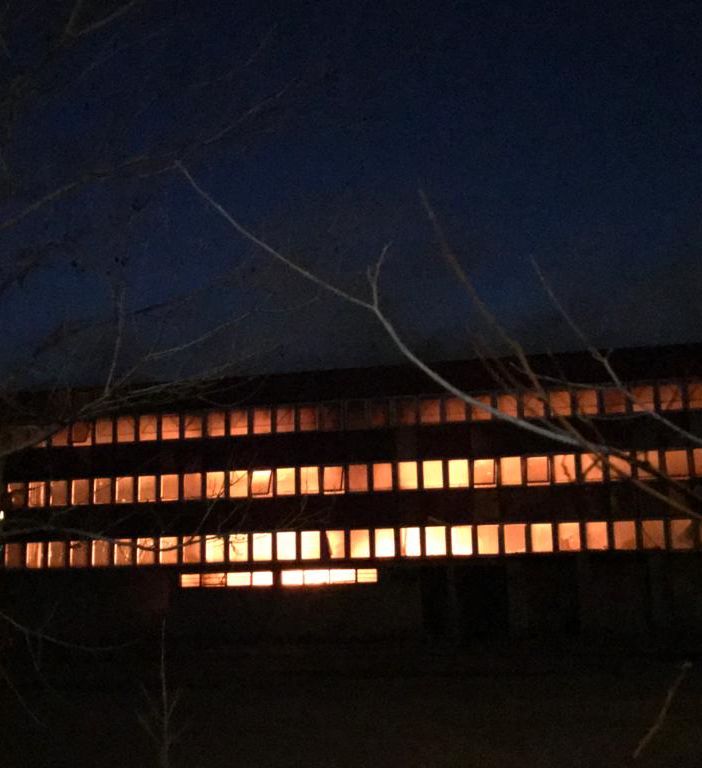 Le fiamme all'ex Siltal