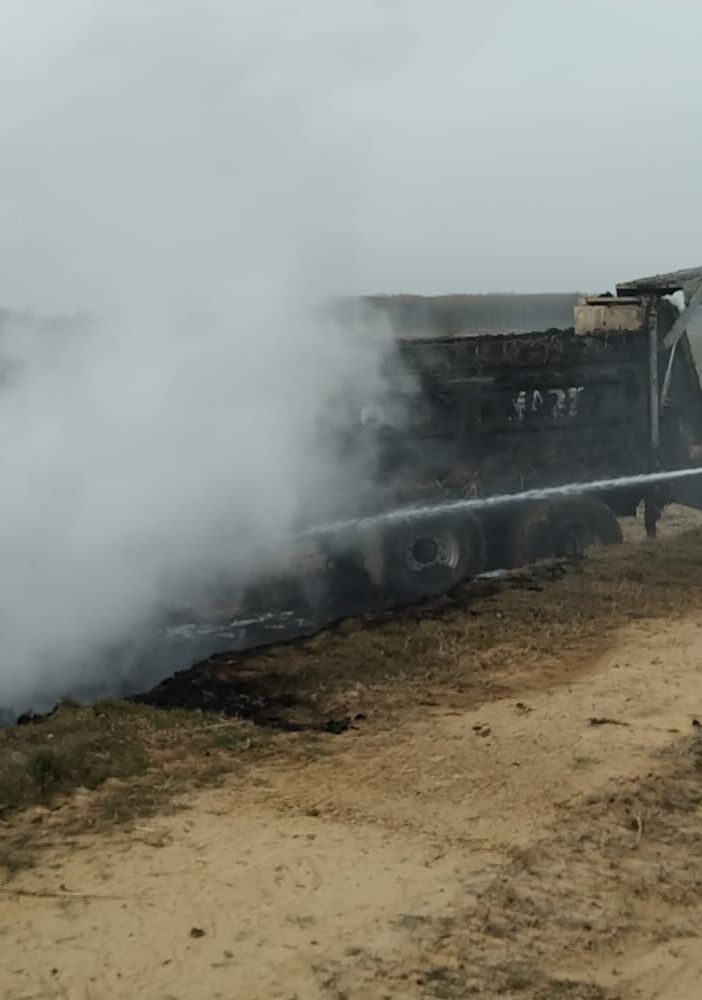 San Giorgio: incendio divora un trattore