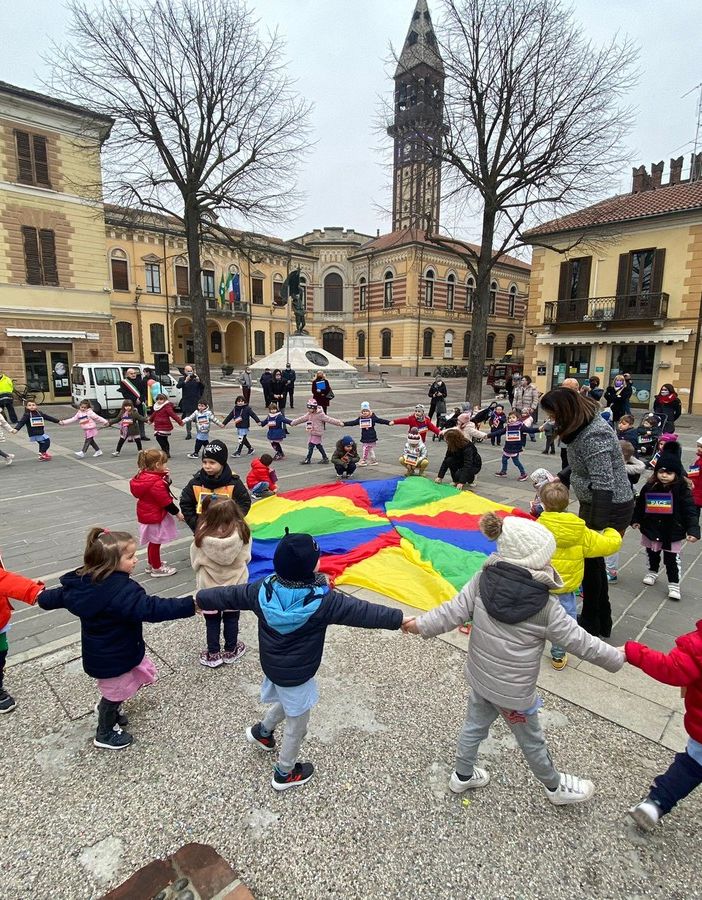 Mede: bimbi in piazza per dire NO alla guerra in Ucraina