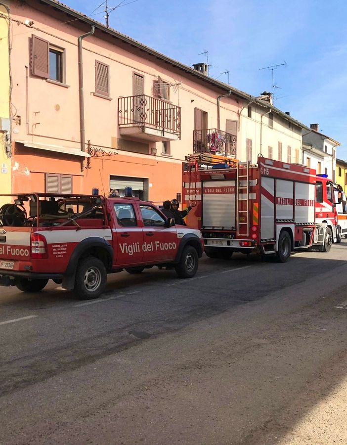 I soccorsi giunti in via Matteotti