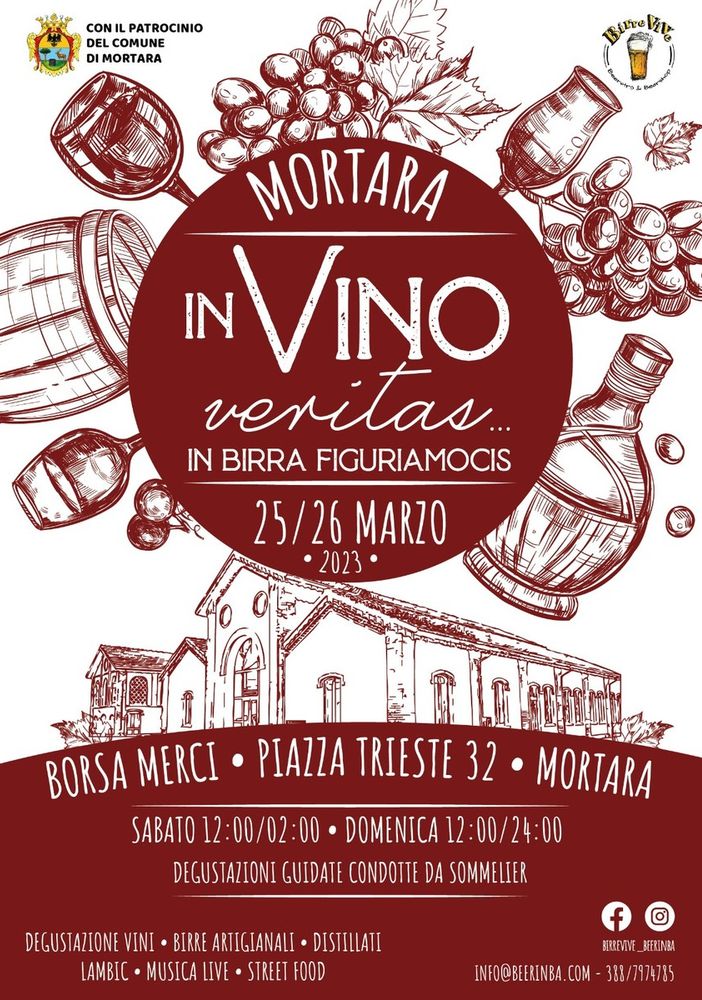A Mortara due giornate dedicate a vino e street food