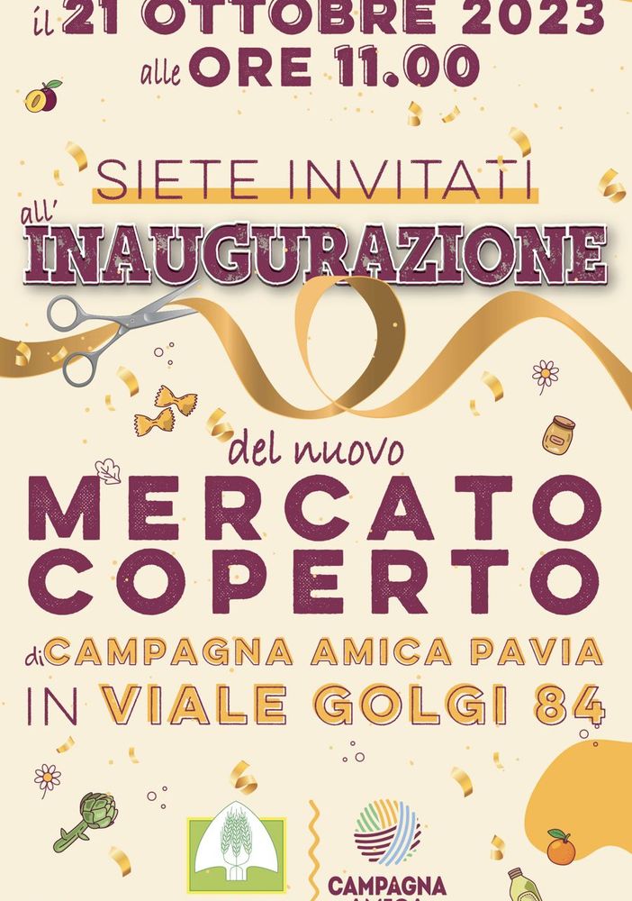 Coldiretti, sabato è il grande giorno: si inaugura il primo mercato coperto a Pavia