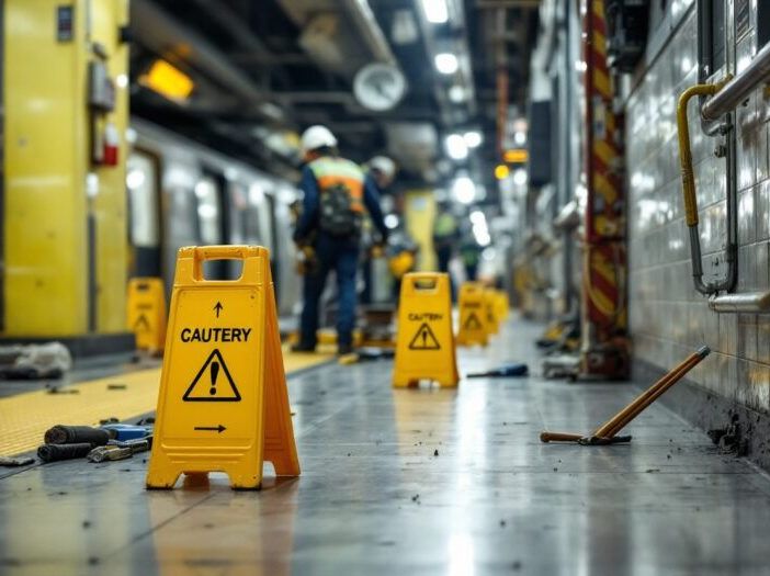 Operai urtati da una benna in metropolitana a Milano, non gravi per fortuna