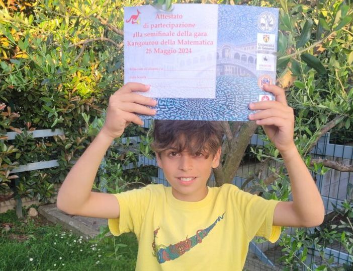 “La passione muove la conoscenza”, Tommaso, 11 anni, da Magenta alle finali nazionali del Kangourou a settembre