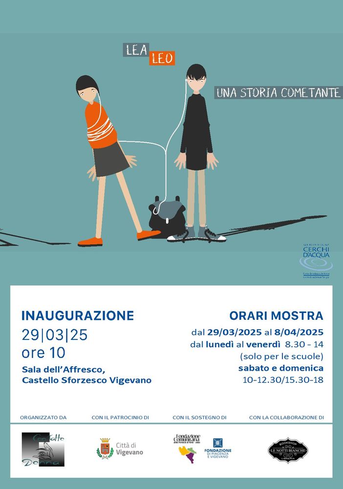 Vigevano, &quot;Leo e Lea - una storia come tante&quot;. Una mostra per sensibilizzare i giovani sulla violenza di genere