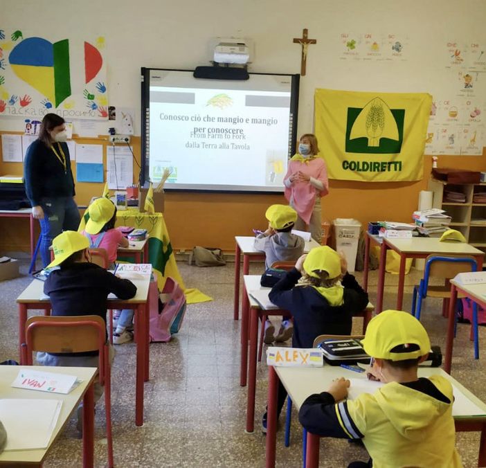 Fattorie al Castello Visconteo con Coldiretti e le scuole di Pavia